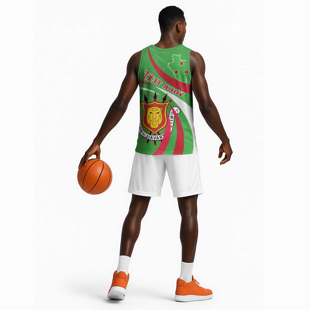 Personalized Burundi Basketball Jersey 63rd Anniversary of Independence - African Pride