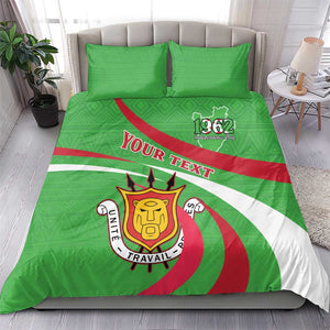 Personalized Burundi Bedding Set 63rd Anniversary of Independence