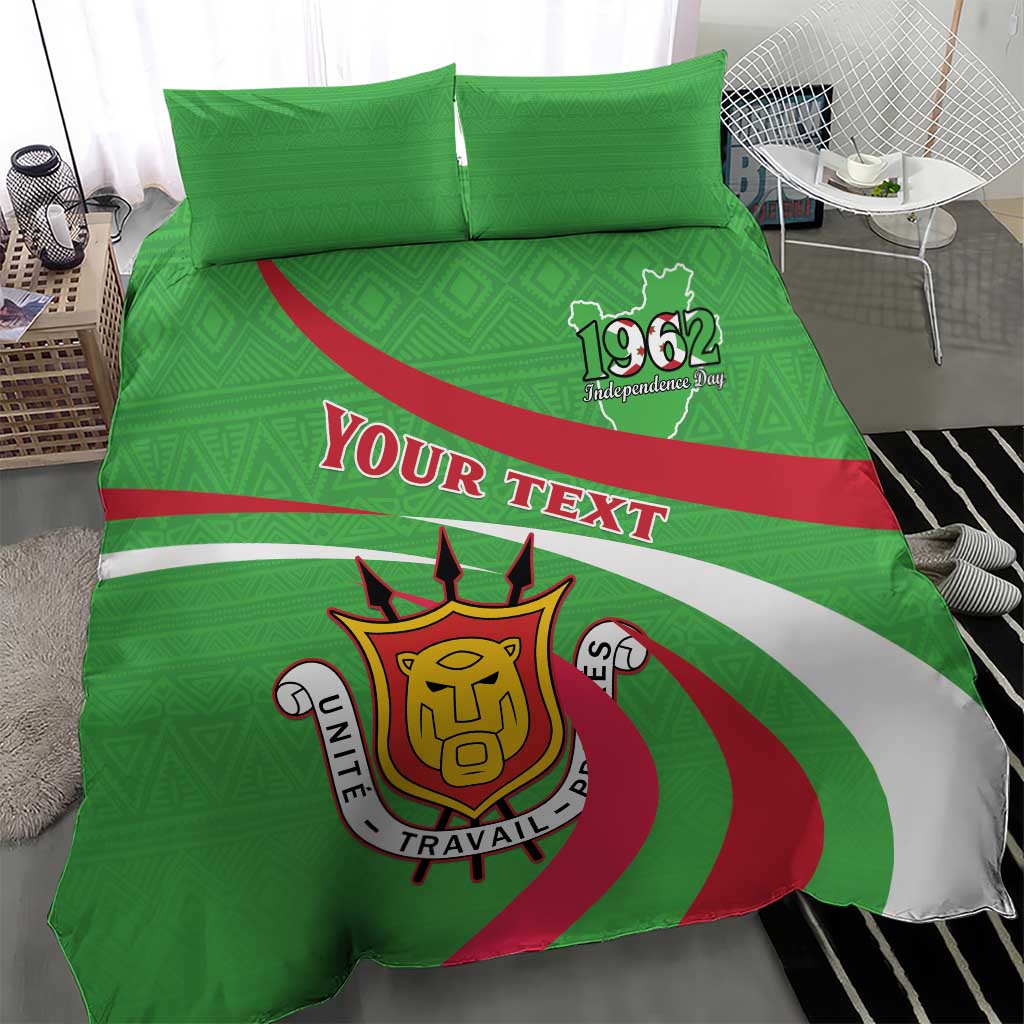 Personalized Burundi Bedding Set 63rd Anniversary of Independence