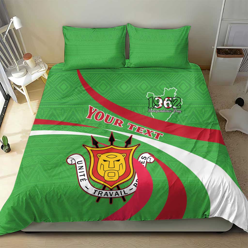 Personalized Burundi Bedding Set 63rd Anniversary of Independence