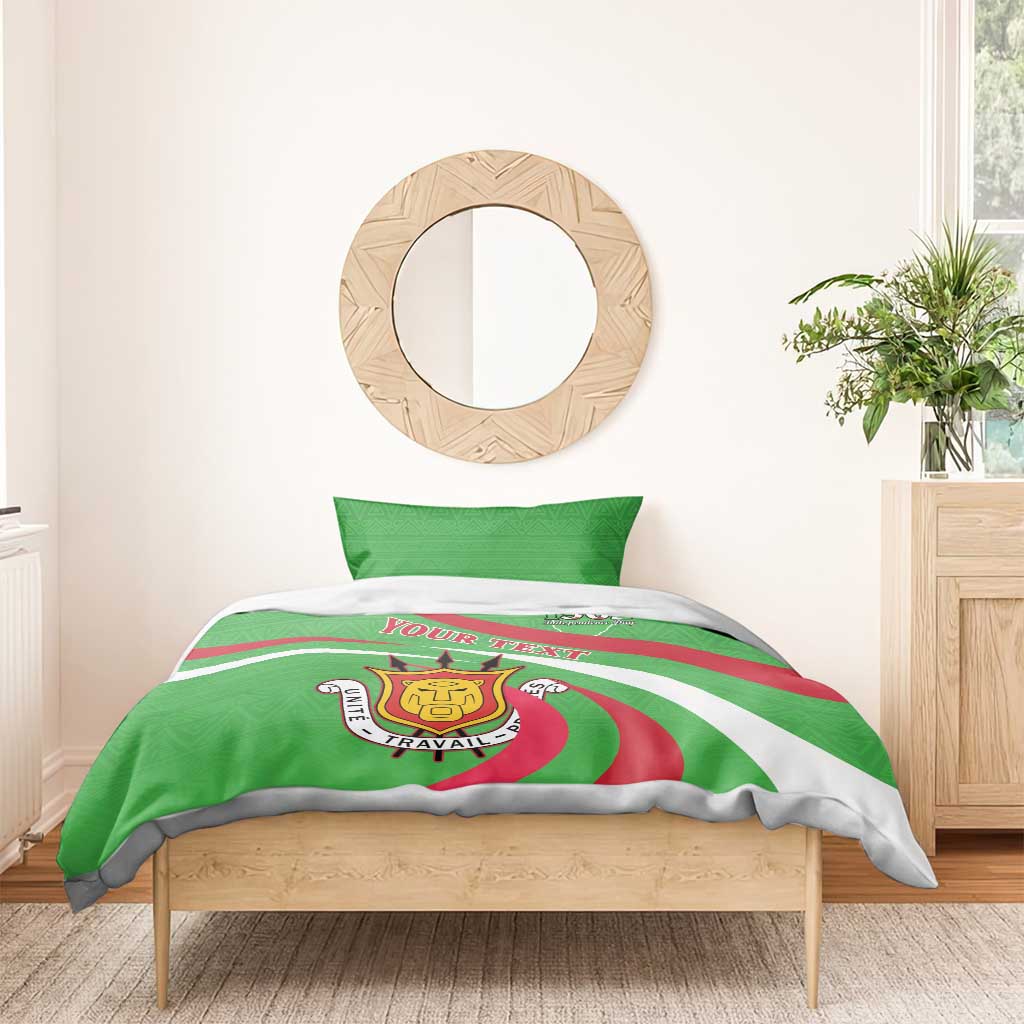 Personalized Burundi Bedding Set 63rd Anniversary of Independence