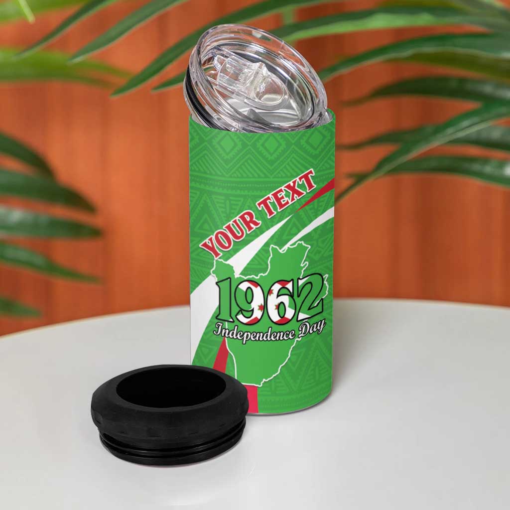 Personalized Burundi 4 in 1 Can Cooler Tumbler 63rd Anniversary of Independence