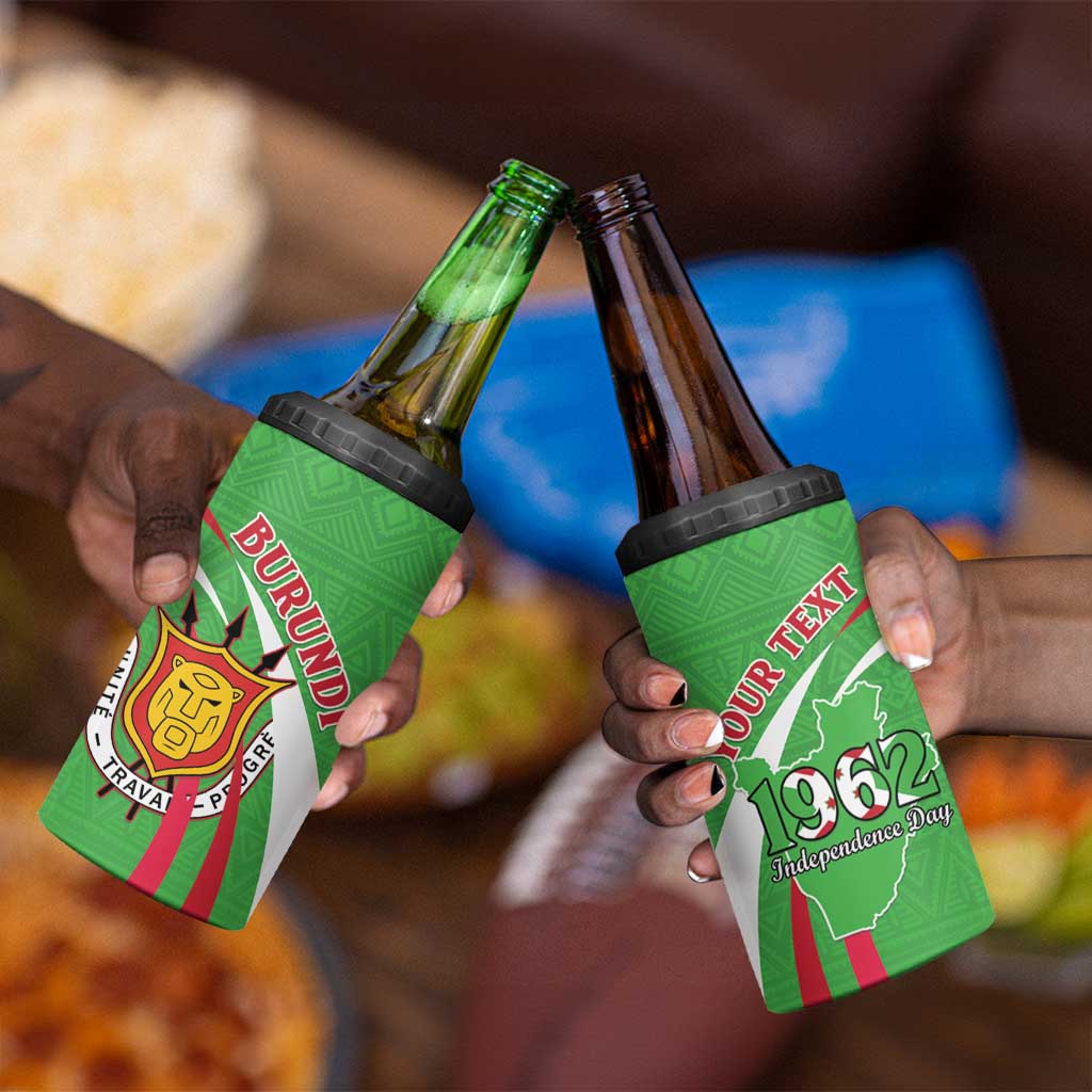 Personalized Burundi 4 in 1 Can Cooler Tumbler 63rd Anniversary of Independence