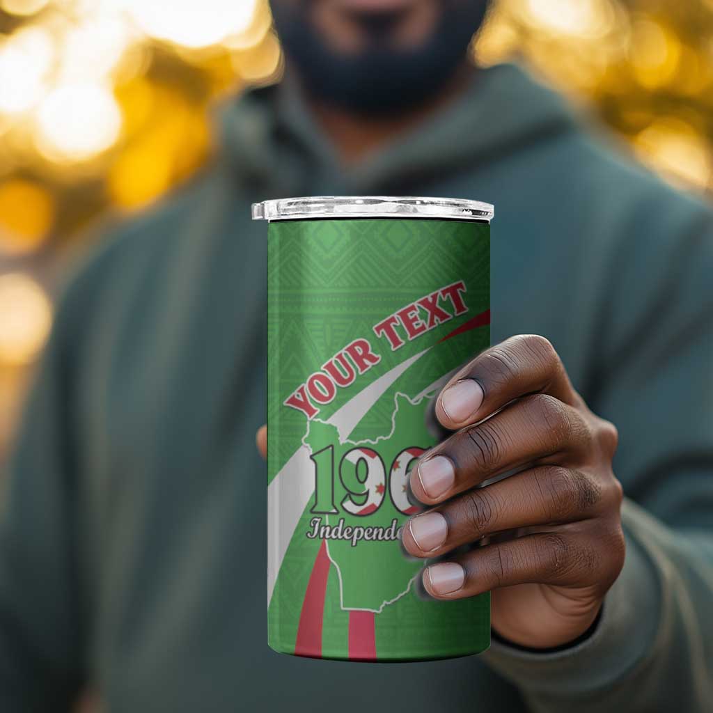 Personalized Burundi 4 in 1 Can Cooler Tumbler 63rd Anniversary of Independence