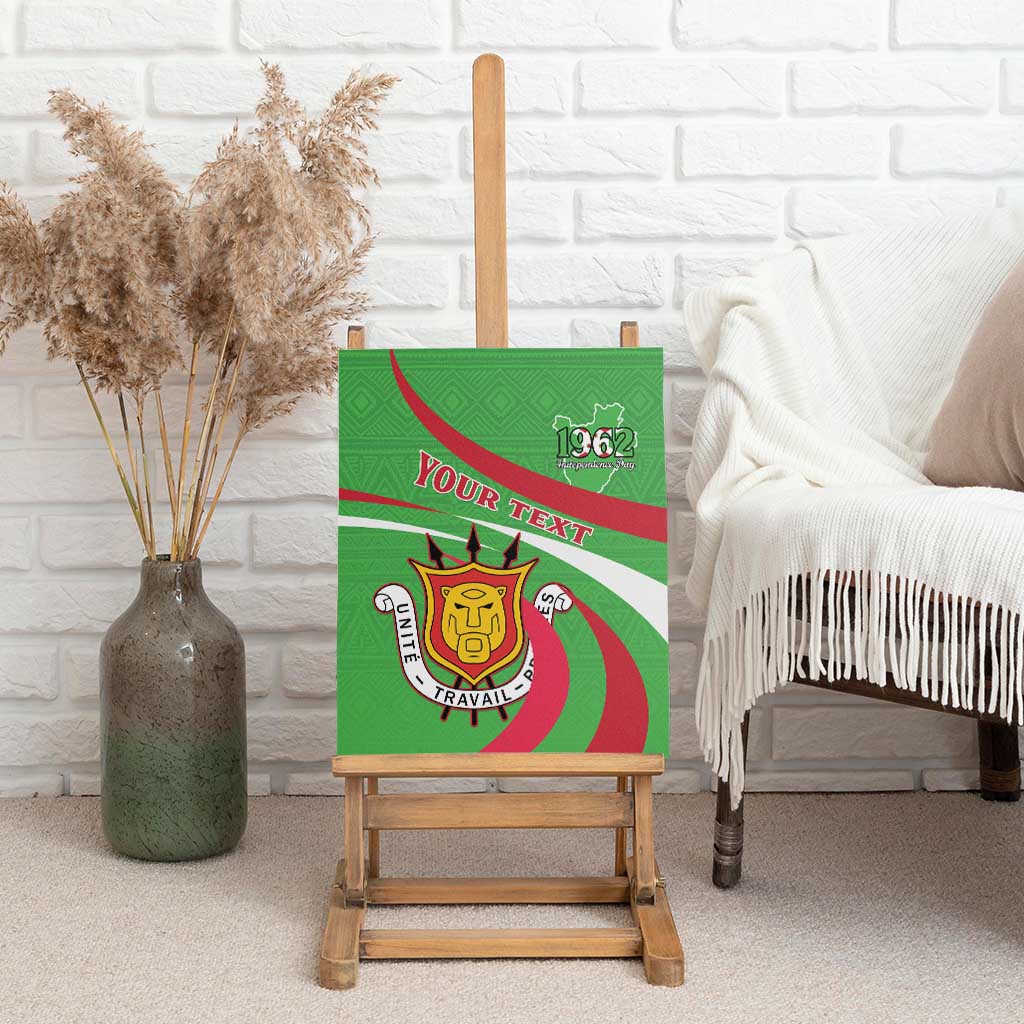 Personalized Burundi Canvas Wall Art 63rd Anniversary of Independence