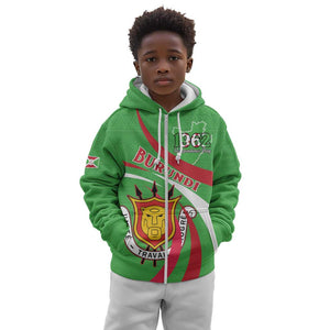 Personalized Burundi Kid Hoodie 63rd Anniversary of Independence