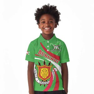 Personalized Burundi Kid Polo Shirt 63rd Anniversary of Independence