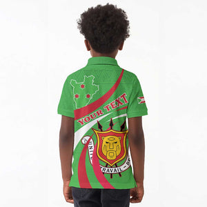 Personalized Burundi Kid Polo Shirt 63rd Anniversary of Independence
