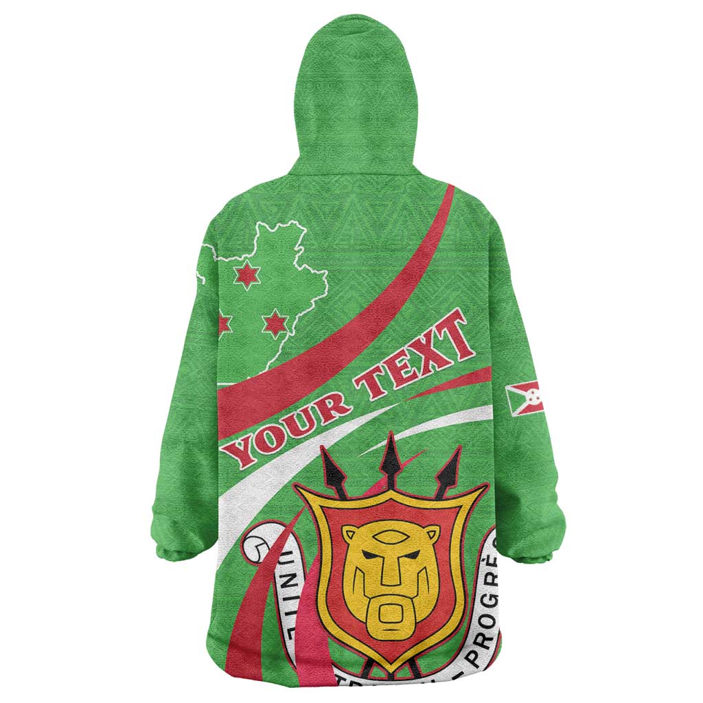 Personalized Burundi Kid Wearable Blanket Hoodie 63rd Anniversary of Independence