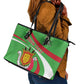 Personalized Burundi Leather Tote Bag 63rd Anniversary of Independence