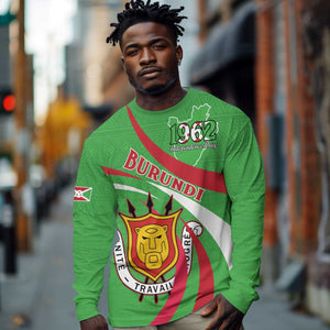 Personalized Burundi Long Sleeve Shirt 63rd Anniversary of Independence