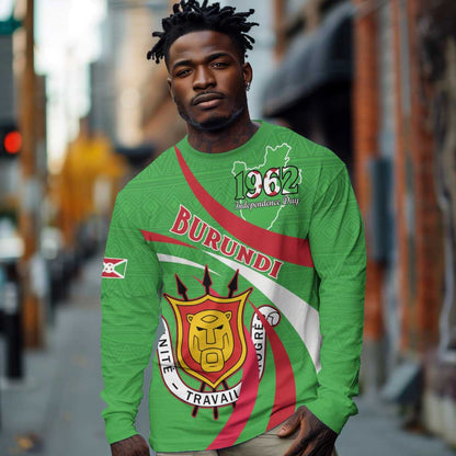 Personalized Burundi Long Sleeve Shirt 63rd Anniversary of Independence