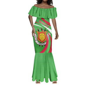 Personalized Burundi Mermaid Dress 63rd Anniversary of Independence