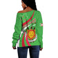 Personalized Burundi Off Shoulder Sweater 63rd Anniversary of Independence