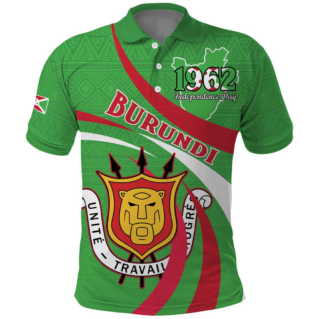 Personalized Burundi Polo Shirt 63rd Anniversary of Independence
