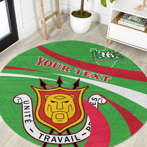 Personalized Burundi Round Carpet 63rd Anniversary of Independence