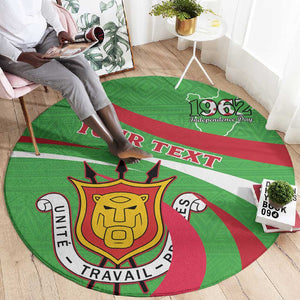 Personalized Burundi Round Carpet 63rd Anniversary of Independence