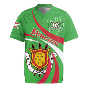 Personalized Burundi Rugby Jersey 63rd Anniversary of Independence