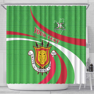 Personalized Burundi Shower Curtain 63rd Anniversary of Independence
