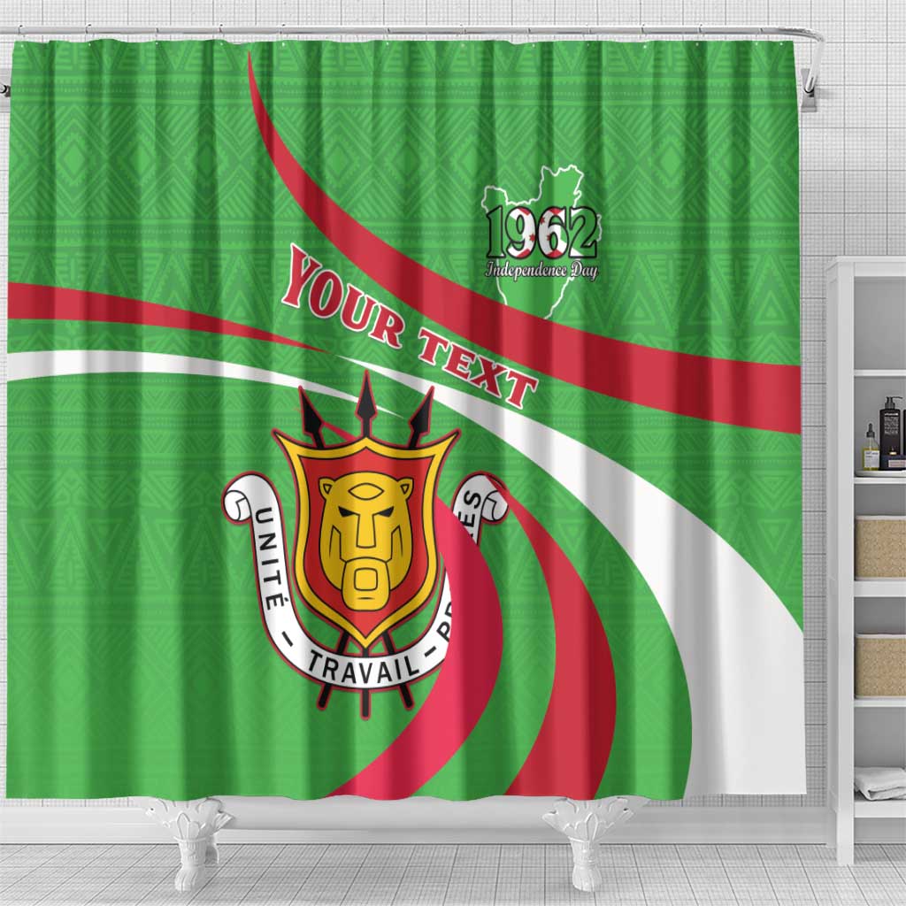 Personalized Burundi Shower Curtain 63rd Anniversary of Independence