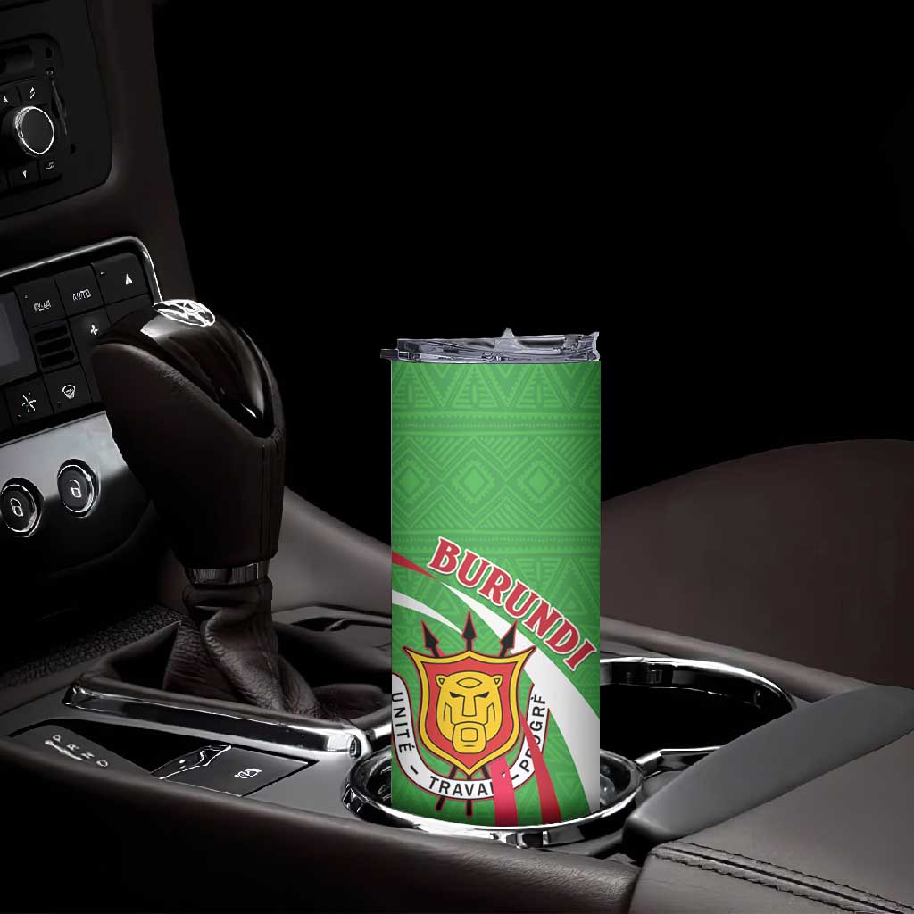 Personalized Burundi Skinny Tumbler 63rd Anniversary of Independence