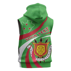 Personalized Burundi Sleeveless Hoodie 63rd Anniversary of Independence - African Pride