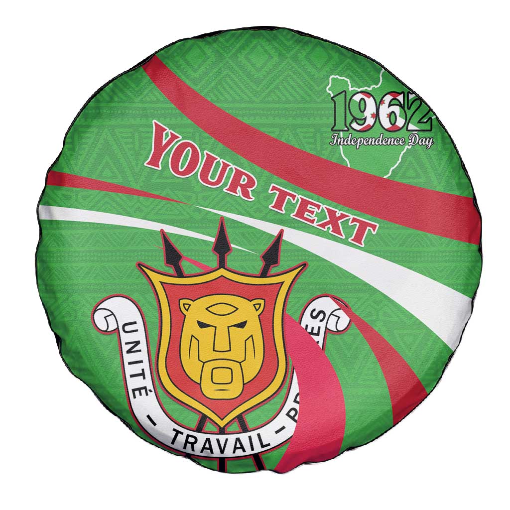 Personalized Burundi Spare Tire Cover 63rd Anniversary of Independence