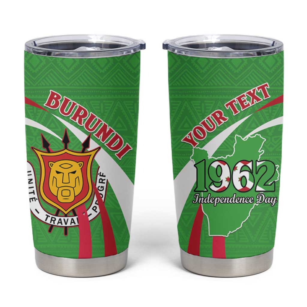 Personalized Burundi Tumbler Cup 63rd Anniversary of Independence