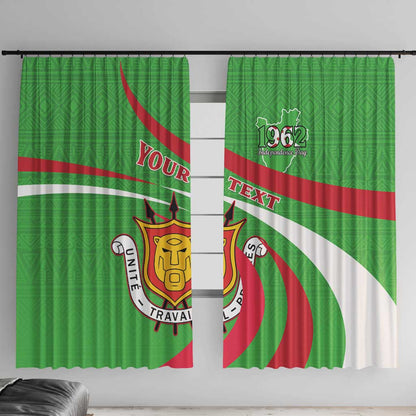 Personalized Burundi Window Curtain 63rd Anniversary of Independence