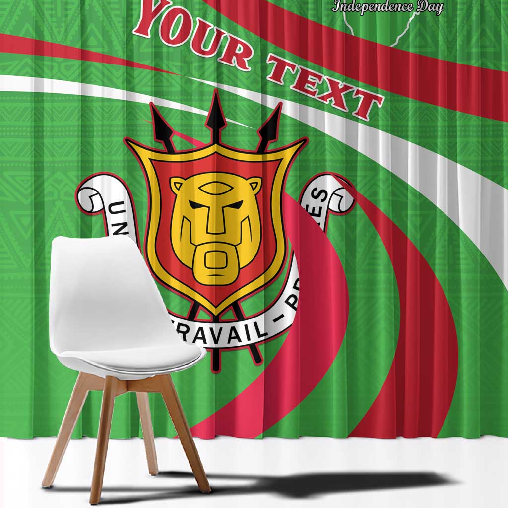 Personalized Burundi Window Curtain 63rd Anniversary of Independence