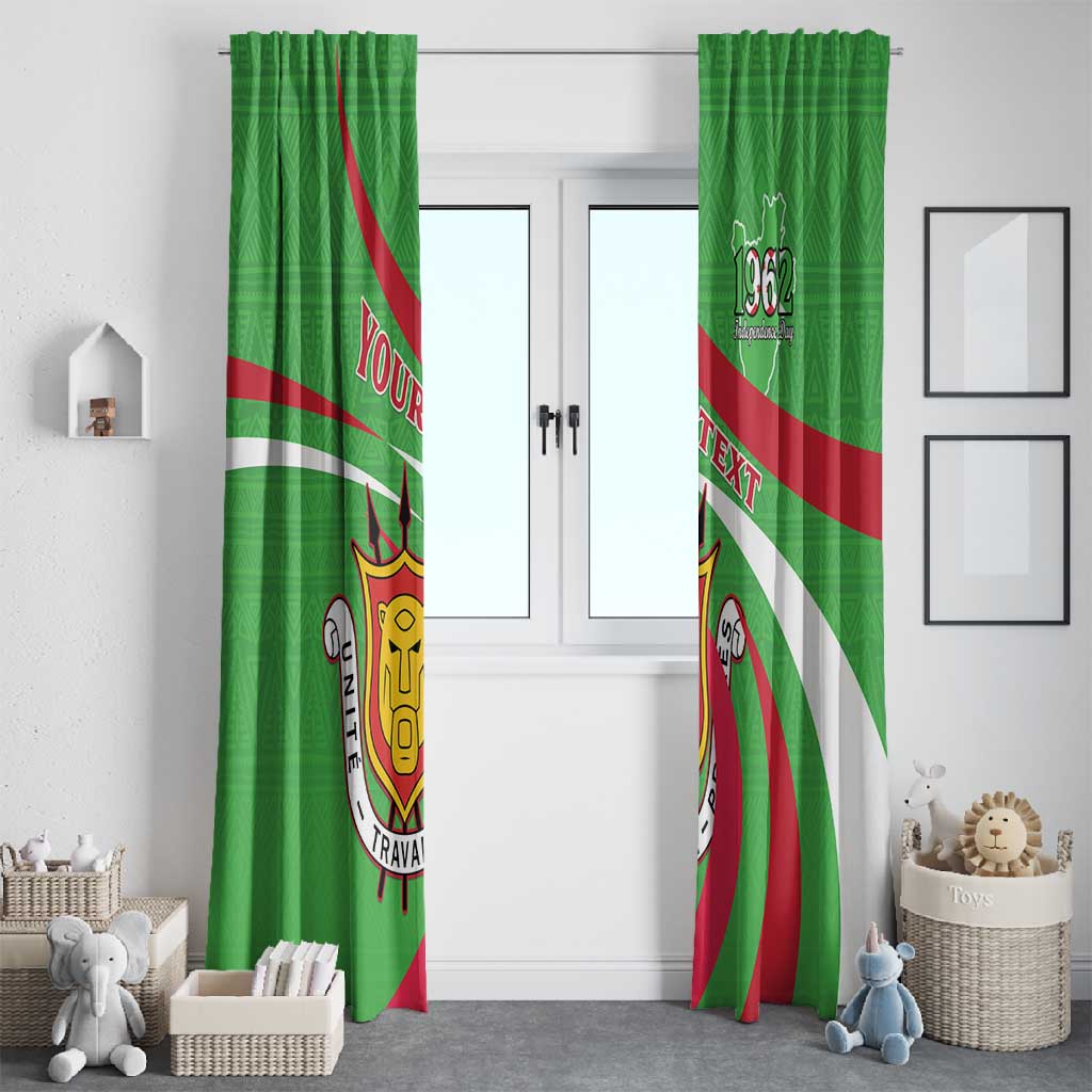 Personalized Burundi Window Curtain 63rd Anniversary of Independence
