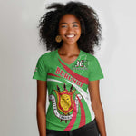 Personalized Burundi Women V-Neck T-Shirt 63rd Anniversary of Independence