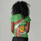 Personalized Burundi Women V-Neck T-Shirt 63rd Anniversary of Independence