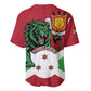 Personalized Jamhuri ya Burundi Baseball Jersey Lion With Coat Of Arms - Flag Style