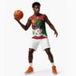 Personalized Jamhuri ya Burundi Basketball Jersey Lion With Coat Of Arms - Flag Style - African Pride