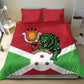Personalized Jamhuri ya Burundi Bedding Set Lion With Coat Of Arms - Flag Style
