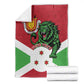 Personalized Jamhuri ya Burundi Blanket Lion With Coat Of Arms - Flag Style