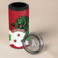 Personalized Jamhuri ya Burundi 4 in 1 Can Cooler Tumbler Lion With Coat Of Arms - Flag Style