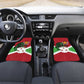 Personalized Jamhuri ya Burundi Car Mats Lion With Coat Of Arms - Flag Style