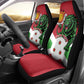 Personalized Jamhuri ya Burundi Car Seat Cover Lion With Coat Of Arms - Flag Style