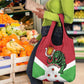 Personalized Jamhuri ya Burundi Grocery Bag Lion With Coat Of Arms - Flag Style