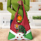 Personalized Jamhuri ya Burundi Grocery Bag Lion With Coat Of Arms - Flag Style