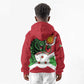 Personalized Jamhuri ya Burundi Kid Hoodie Lion With Coat Of Arms - Flag Style