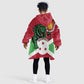 Personalized Jamhuri ya Burundi Kid Wearable Blanket Hoodie Lion With Coat Of Arms - Flag Style