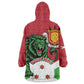 Personalized Jamhuri ya Burundi Kid Wearable Blanket Hoodie Lion With Coat Of Arms - Flag Style