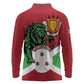 Personalized Jamhuri ya Burundi Long Sleeve Polo Shirt Lion With Coat Of Arms - Flag Style