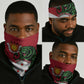 Jamhuri ya Burundi Neck Gaiter Lion With Coat Of Arms - Flag Style - African Pride
