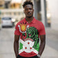 Personalized Jamhuri ya Burundi Polo Shirt Lion With Coat Of Arms - Flag Style