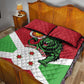 Personalized Jamhuri ya Burundi Quilt Bed Set Lion With Coat Of Arms - Flag Style
