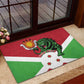 Personalized Jamhuri ya Burundi Rubber Doormat Lion With Coat Of Arms - Flag Style
